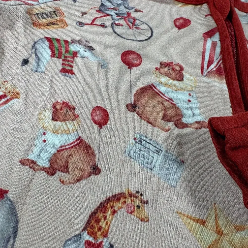The Sleepy Sloth Bamboo Convertible Romper - Horror Circus 12-18M